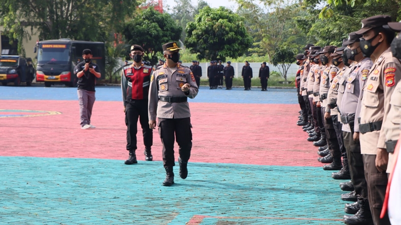 318 Personel Diterjunkan untuk Amankan Pilkades Serentak di Pesawaran Lampung