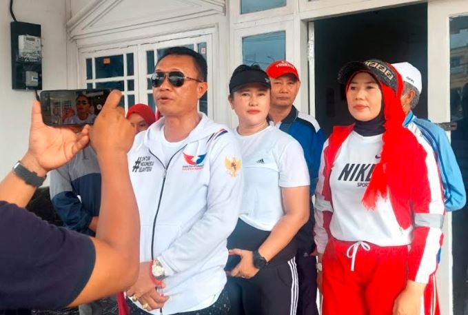 DPD Perindo Palembang Gelar Senam Sehat untuk Konsolidasi Pengurus