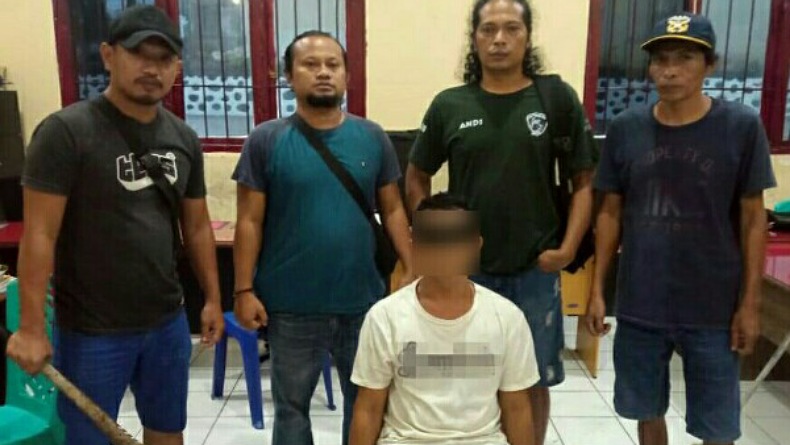 Ancam Perempuan dengan Pedang Samurai di Pasar Genggulang, Pria Kotamobagu Ini Dibekuk Polisi