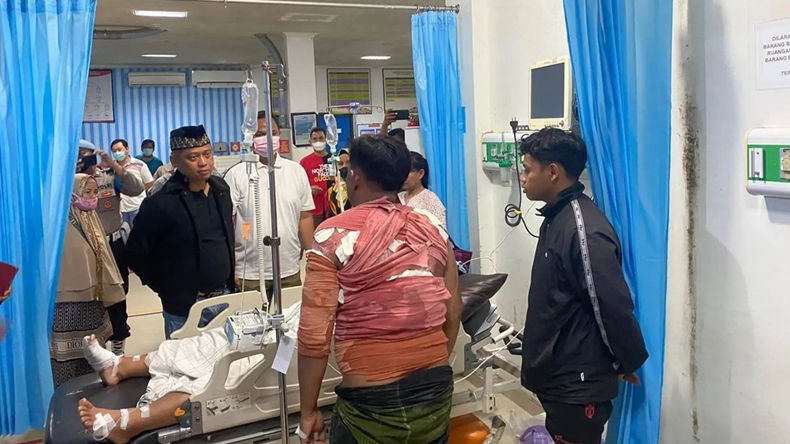 Rumah Terbakar, Anggota Polresta Banjarmasin dan Istri Terluka saat Selamatkan Diri