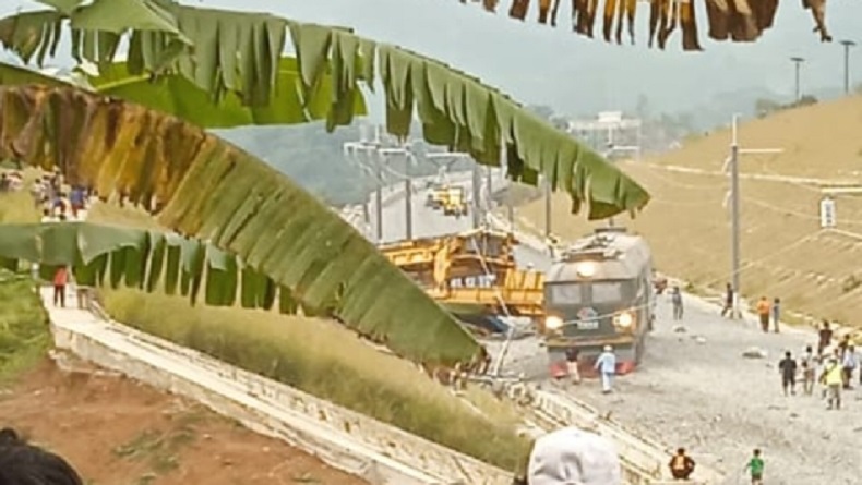 Kereta Teknis KCJB Terguling di Cikalongwetan KBB, KCIC Lakukan Investigasi 