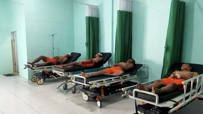 Babak Belur Dihajar Warga, 4 Pencuri Ternak di Aceh Tamiang Masuk IGD