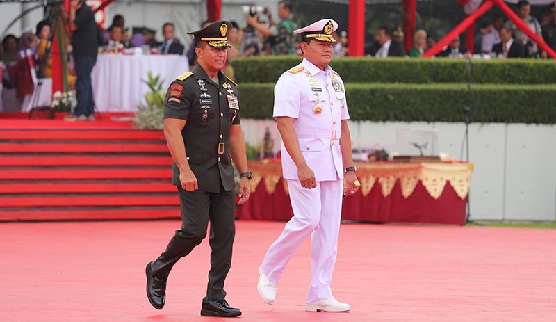 Foto-Foto Sertijab Panglima TNI, Laksamana Yudo Margono Terima Tongkat Komando - Bagian 5