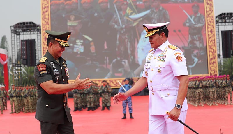Foto-Foto Sertijab Panglima TNI, Laksamana Yudo Margono Terima Tongkat Komando - Bagian 2