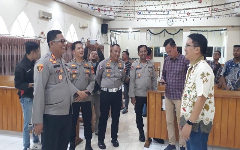  Polres Lubuklinggau Tingkatkan Pengamanan Gereja Jelang Nataru 2023