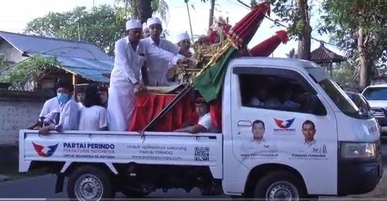 Mobil Ngayah Partai Perindo Bali Ikut Berpartisipasi di Upacara Keagamaan