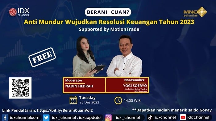 Sambut Tahun Baru, Ikuti Webinar: Anti Mundur Wujudkan Resolusi Keuangan Tahun 2023