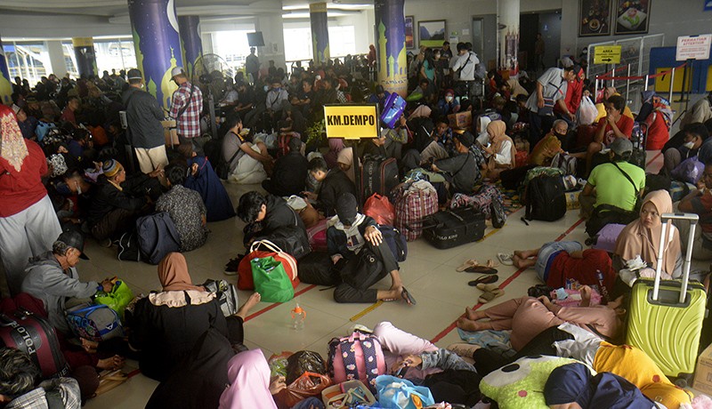 Pelabuhan Soekarno Hatta Makassar Dipadati Penumpang Kapal Laut