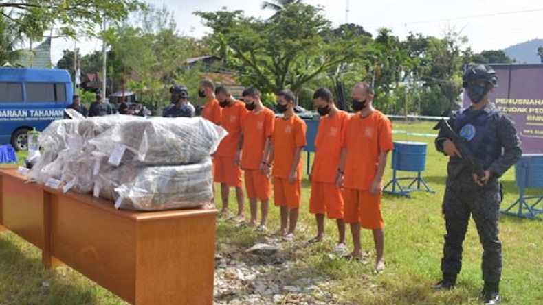 BNNP Sumbar Musnahkan Ganja 92 Kg dan Sabu 194,7 Gram, Hasil Tangkapan 3 Kasus
