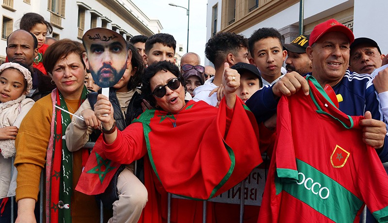 Jalanan Maroko Berubah Merah saat Singa Atlas Tiba di Tanah Air - Bagian 6