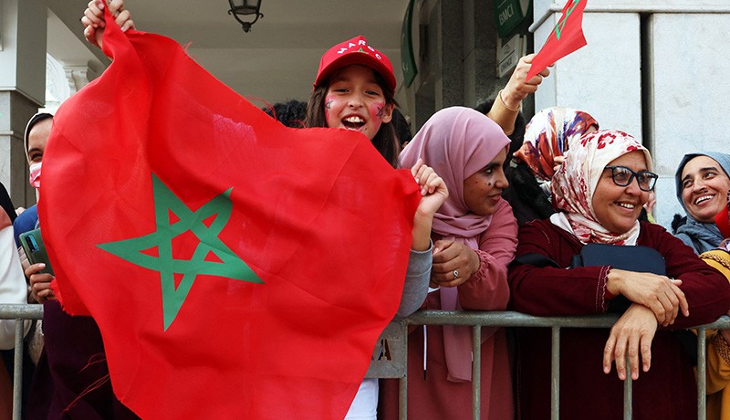 Jalanan Maroko Berubah Merah saat Singa Atlas Tiba di Tanah Air - Bagian 7