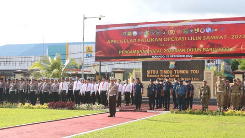 6.508 Personel Polri dan 453 TNI Siap Amankan Nataru di Sulut
