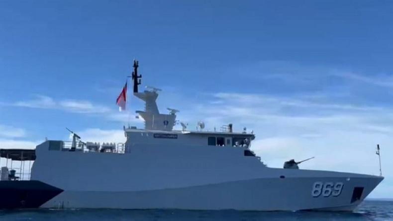 Jaga Kedaulatan NKRI, KRI Gulamah-869 Patroli Keamanan Laut di Kepulauan Widi