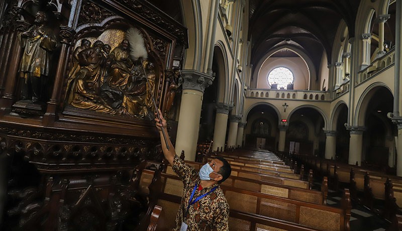 Suasana Gereja Katedral Jelang Perayaan Natal 2022 - Bagian 3