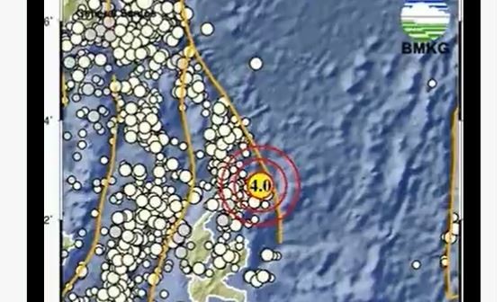 Bmkg Gempa Terkini M4 0 Terjadi Di Daruba Maluku Utara