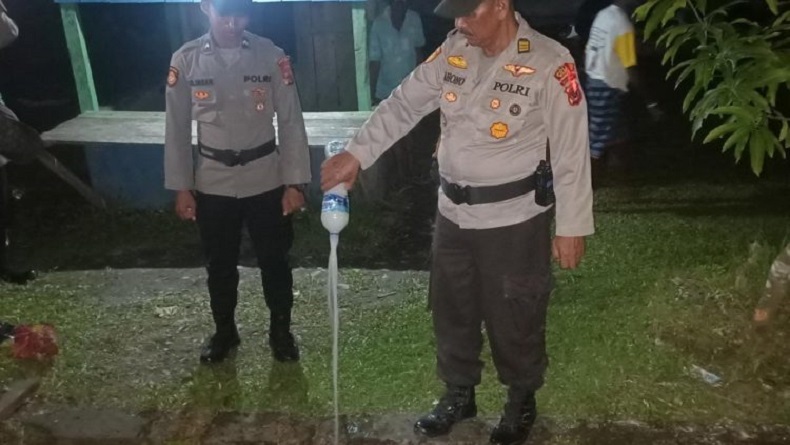 Malam Natal, Polres Waropen Sidak Penjualan Miras Lokal