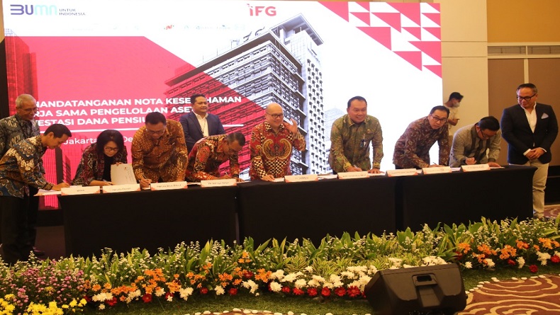 PJT II Jatiluhur dan 9 BUMN Teken MoU Pengelolaan Aset Investasi Dana Pensiun