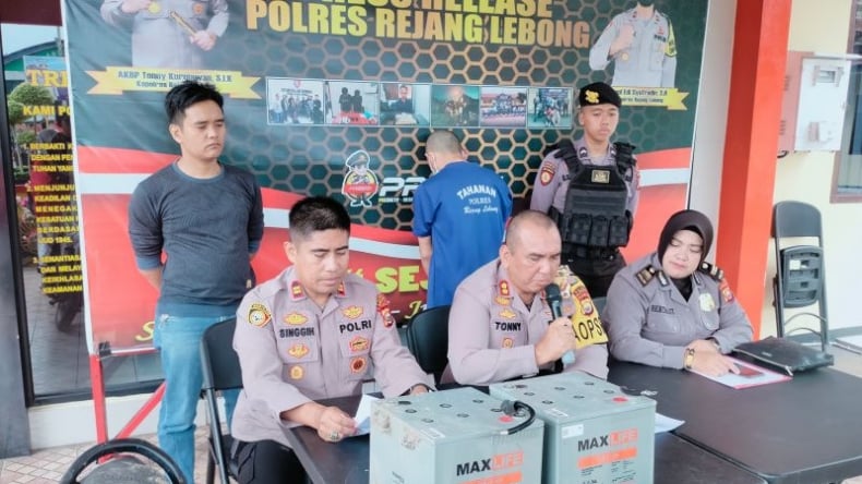 Curi Baterai Tower, Guru SD di Rejang Lebong Ditangkap Polisi