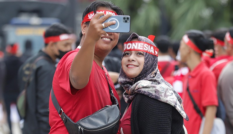 Semangat Suporter Timnas Dukung Indonesia Hadapi Thailand - Bagian 2