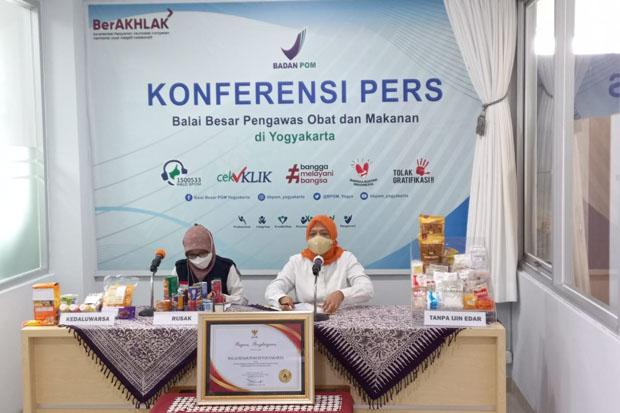 BBPOM DIY Temukan Ribuan Makanan Tanpa Izin Edar Selama Libur Nataru
