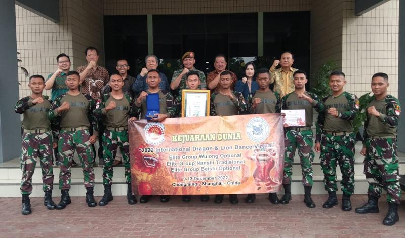  Hebat, Naga Doreng Yonarhanud 15/DBY Juara International Dragon and Lion Dance Federation 