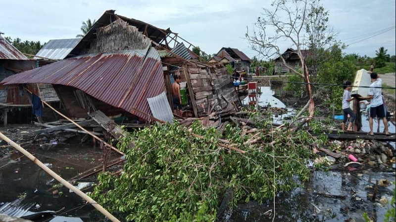 Rumah Rusak Diterjang Angin Kencang di Kolaka Utara Bertambah Jadi 32 Unit