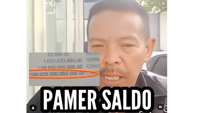 Heboh Pria asal Kalsel Pamer Saldo Rp500 Triliun, Netizen: Sah Jadi Orang Terkaya Indonesia