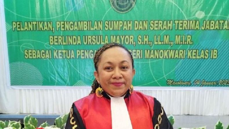 Sosok Berlinda Ursula Mayor, Srikandi asal Papua Jadi Ketua PN Manokwari