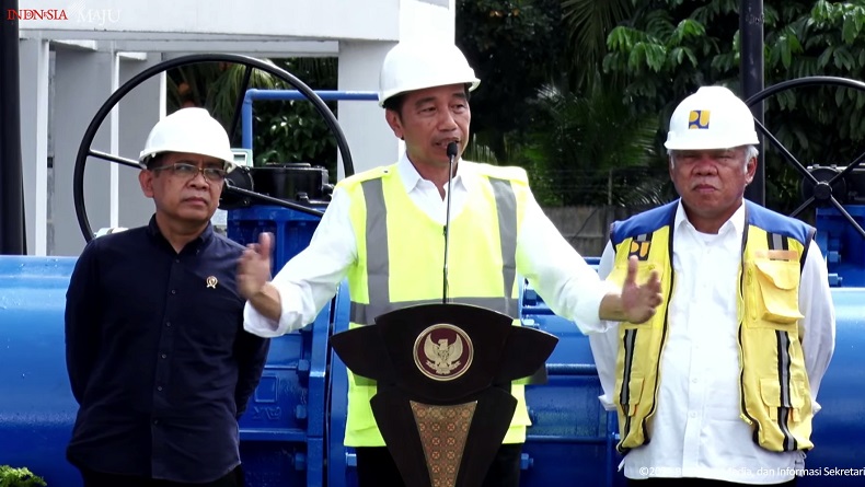 Jokowi Resmikan SPAM Rokan Hilir, Proyek dengan Anggaran Rp396,6 Miliar