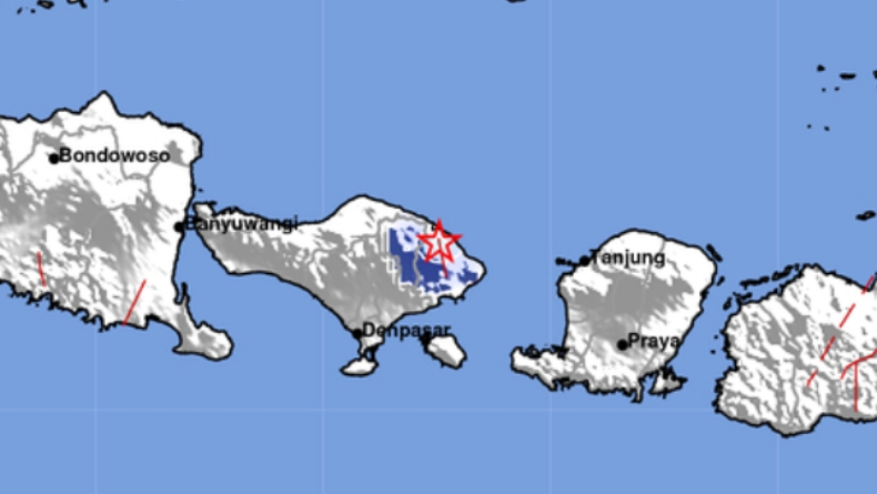 Gempa Magnitudo 3,5 Guncang Karangsem Bali