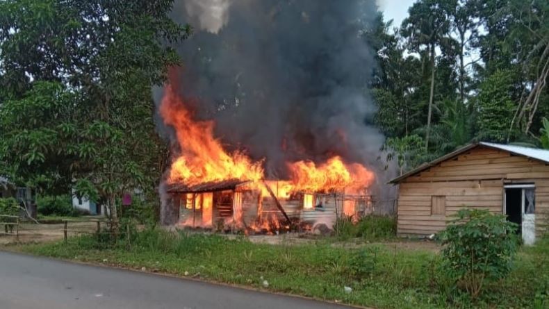Rumah Nenek di Bangka Barat Ludes Terbakar, Diduga Akibat Korsleting Listrik