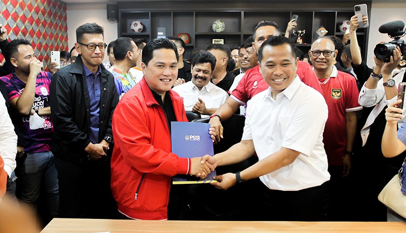 Ditemani Kaesang-Raffi Ahmad, Erick Thohir Maju Calon Ketua Umum PSSI - Bagian 2