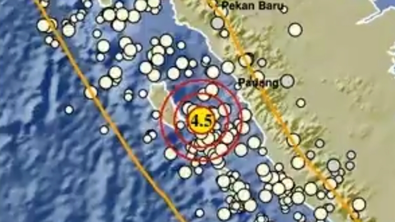 Gempa Terkini Magnitudo 4,5 Guncang Mentawai Sumbar