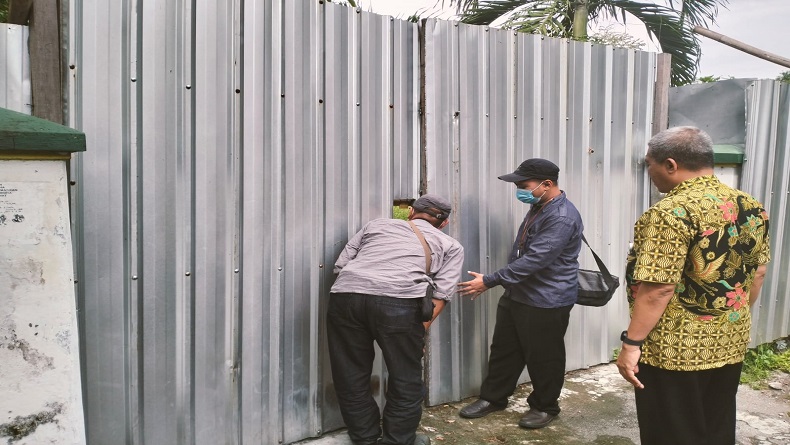 Cek Pembongkaran Pendopo Taman Putro di Solo, Petugas BPCB Jateng Gagal Masuk