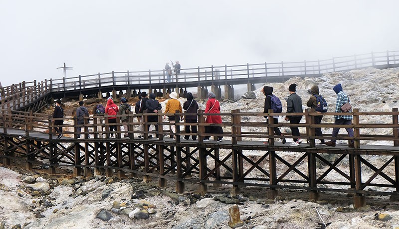 Status Level 2, Kawasan Dieng Aman Dikunjungi Wisatawan - Bagian 1