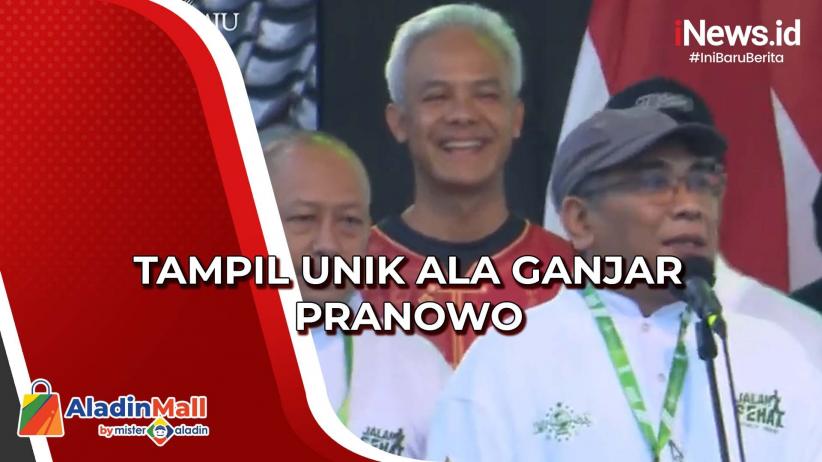 Ganjar Pranowo Kenakan Baju Khas Tionghoa Dampingi Jokowi Jalan Sehat di Solo