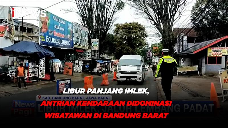  Libur Panjang Imlek, Antrian Kendaraan Didominasi Wisatawan di Bandung Barat