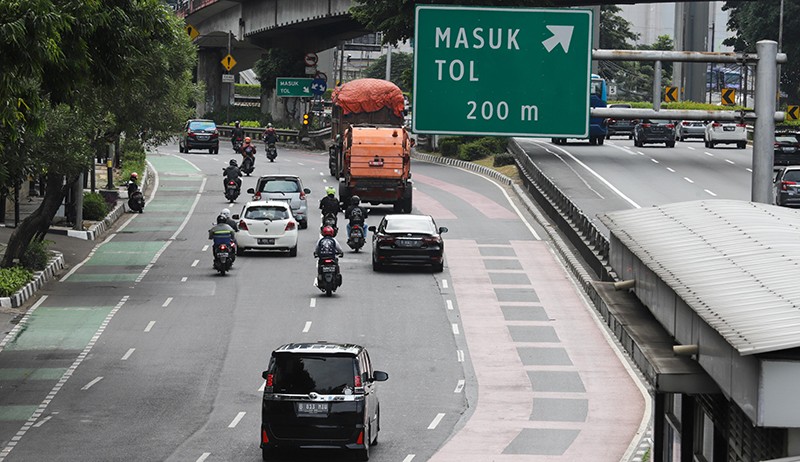 Suasana Lengang Jalan Ibu Kota saat Libur Cuti Bersama Imlek 2023 - Bagian 3