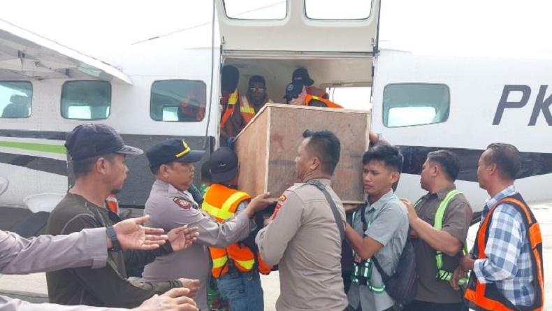 Jenazah Korban Penembakan KKB Tiba di Timika, Langsung Diterbangkan ke Makassar