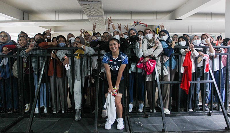 Momen Gregoria Mariska Temui Fans usai Kalahkan Wakil Taiwan - Bagian 4