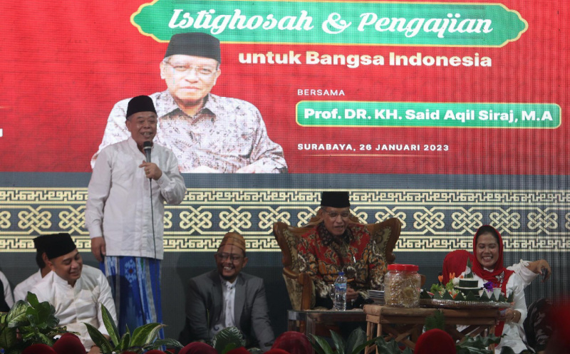 Gelar Istigasah Bersama Kiai Said,  Ini Pesan Ketua PDIP Jatim di Tahun Politik