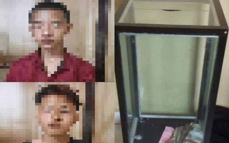Bawa Gunting dan Besi, 2 ABG Bongkar Kotak Amal di OKU Timur 