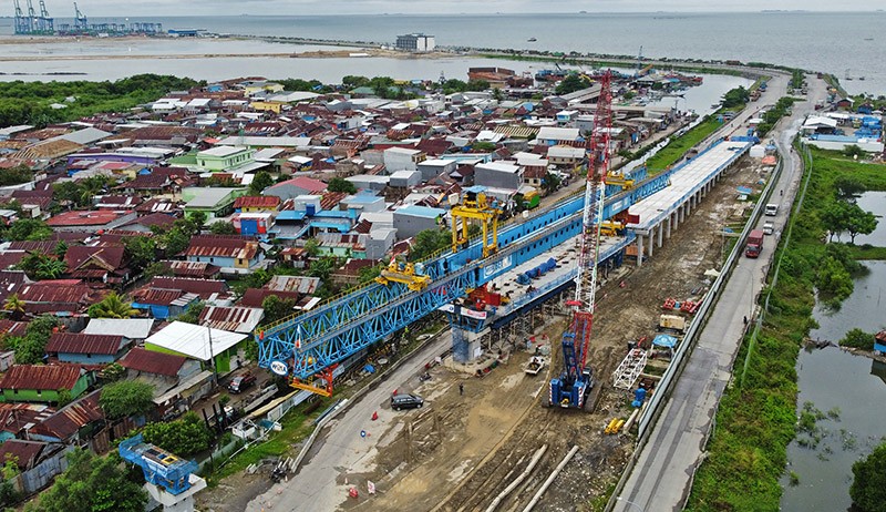 Foto-Foto Jalan Tol Makassar New Port, Nilai Investasi Rp705 Miliar - Bagian 1