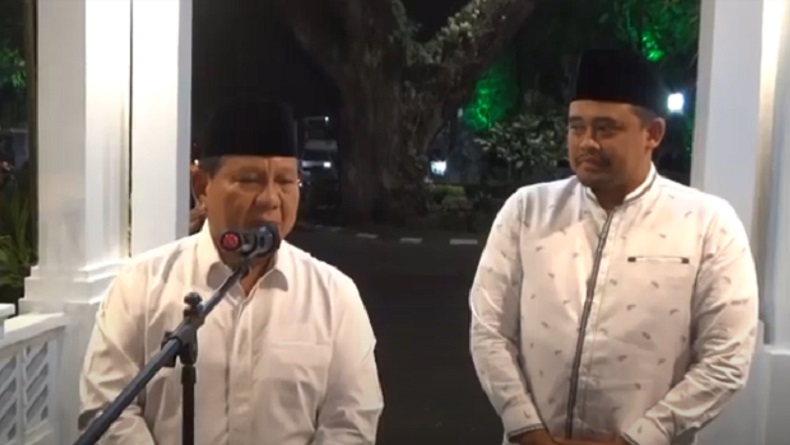 Prabowo Temui Bobby Nasution di Medan, Sinyal Dukungan Maju Pilgub Sumut? 