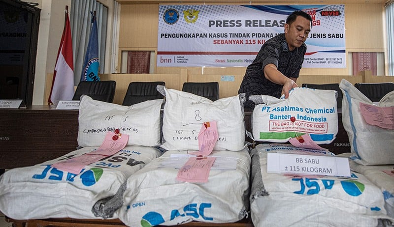 Penampakan 115 Kg Sabu Disita BNN Sumsel - Bagian 1