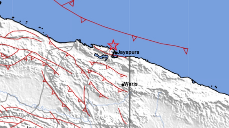 Pusat Gempa 10 Menit yang Lalu Guncang Jayapura M4,7, Kedalaman 10 Km