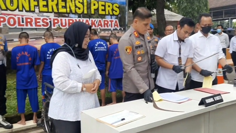 13 Anggota Geng Motor Arabian di Purwakarta Terancam 12 Tahun Penjara