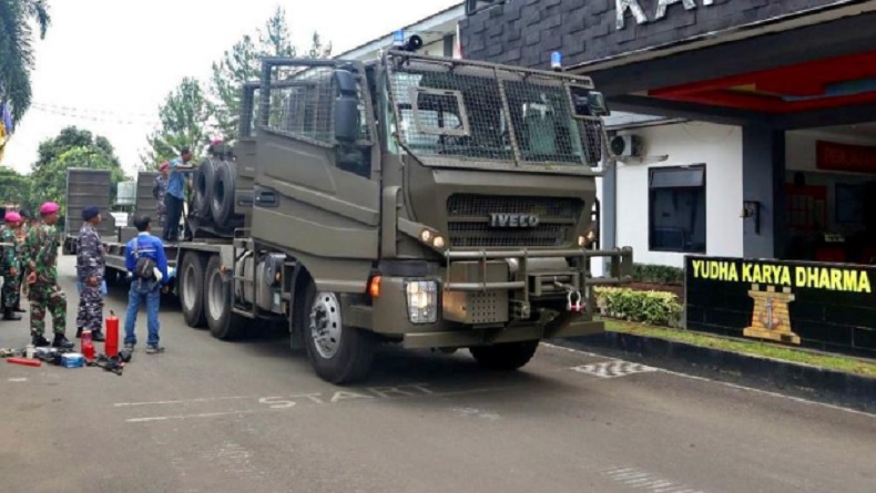 Tampak Kekar, Kendaraan Khusus Opleger Iveco Trakker Buatan Italia Perkuat Pasmar 1 Cilandak