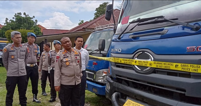 Bawa Solar Ilegal, 2 Truk di Sarolangun Ditangkap
