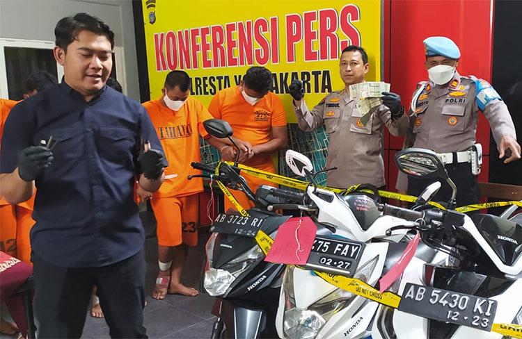 Sikat 25 Motor, 5 Komplotan Curanmor di Jogja Ditangkap Polisi